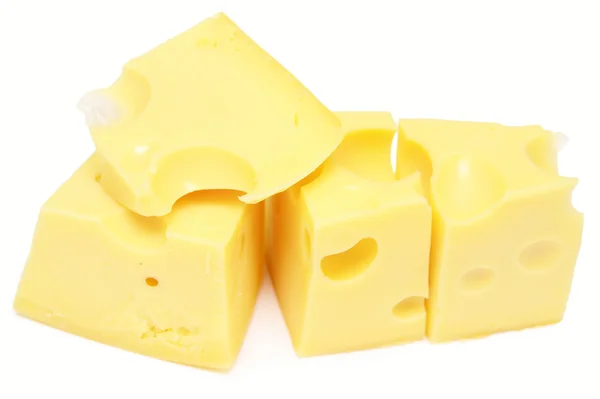 Cheese cubes — Stock Photo, Image