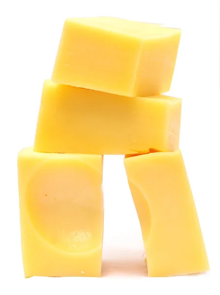 Cheese cubes — Stock Photo, Image