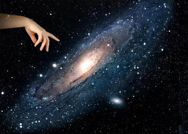 Punktowanie wobec galaxy.elements ten obraz dostarczony przez nasa — Zdjęcie stockowe