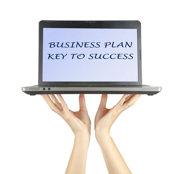 Бизнес-план - ключ к успеху — стоковое фото