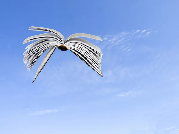 Flying book — Stock Photo, Image