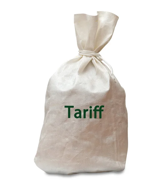 stock image Bag with tariff