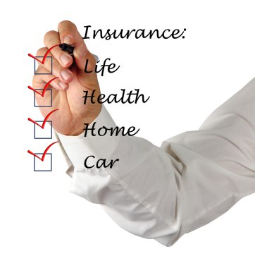 Insurance list clipart