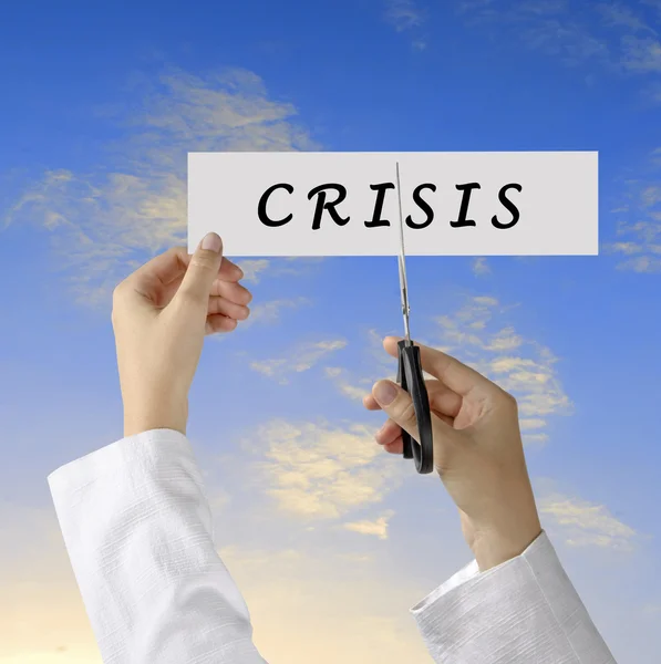 Walka z kryzysem — Zdjęcie stockowe