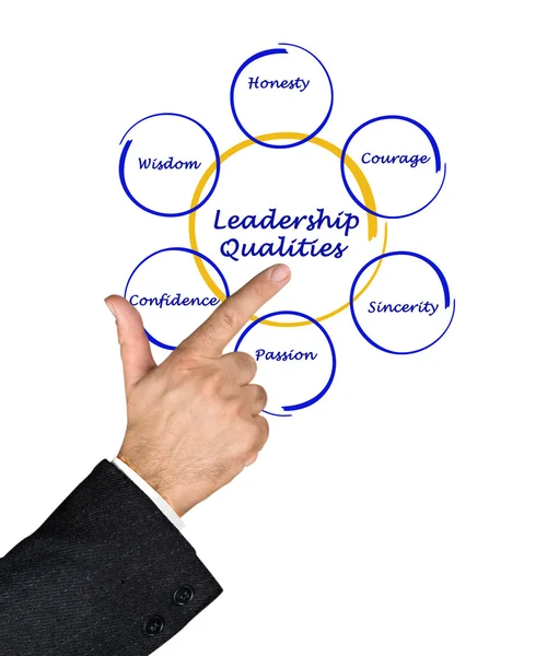 Diagrama de cualidades de liderazgo —  Fotos de Stock