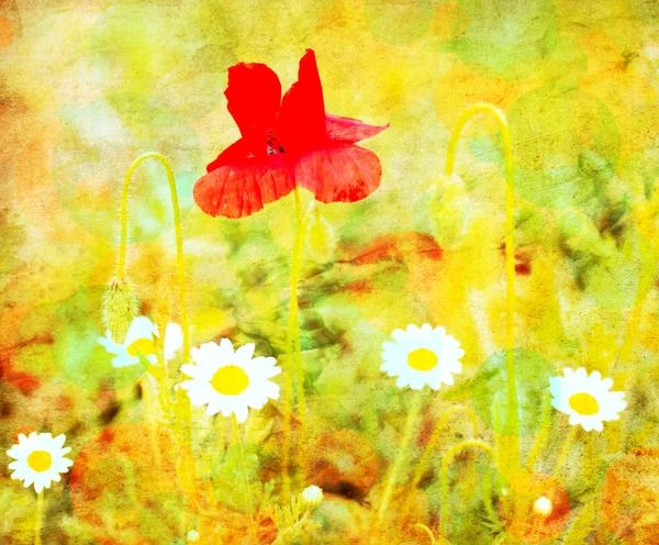 Imagem grunge flor — Fotografia de Stock