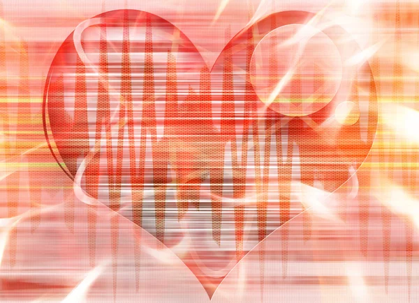 Abstrakter Hintergrund des Herzens — Stockfoto