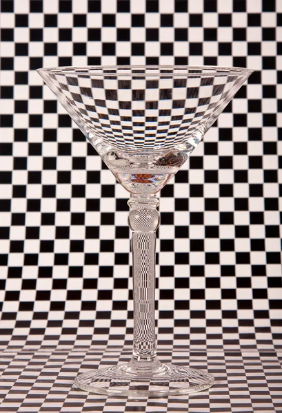 Empty martini glass — Stock Photo, Image