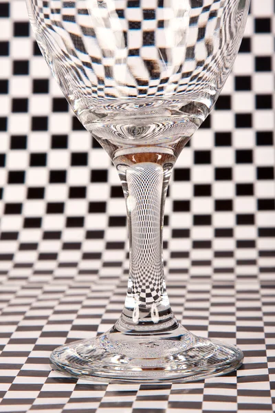 Μεγέθυνση του champaigne γυαλί — Φωτογραφία Αρχείου