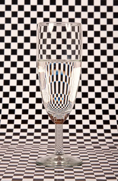 Pół szklanki pełne champaigne — Zdjęcie stockowe