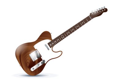 Electric guitar icon clipart