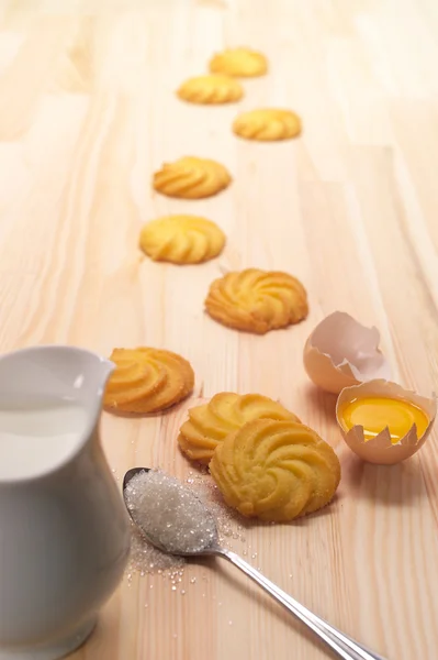 베이킹 쿠키 만들기 — 스톡 사진