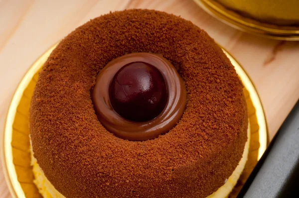 stock image Chocolate cherry cake