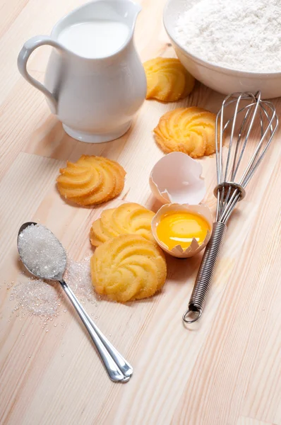 Fare biscotti di cottura — Foto Stock