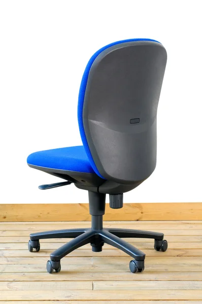 Moderní modrá kancelářská židle — Stock fotografie
