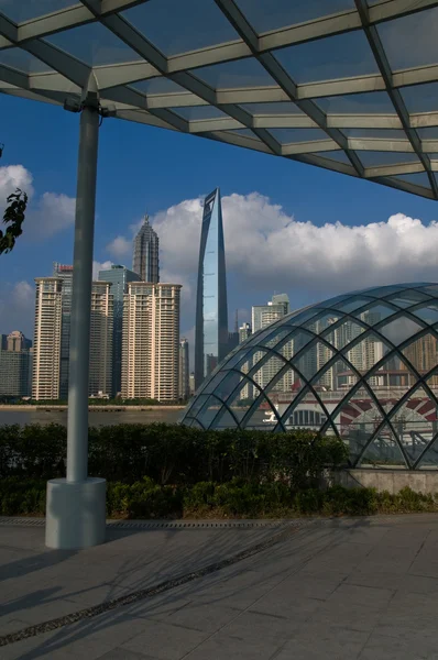 Shanghai pudong vista desde puxi —  Fotos de Stock