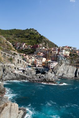 Manarola - İtalya 'nın Cinque Terre kentlerinden biri