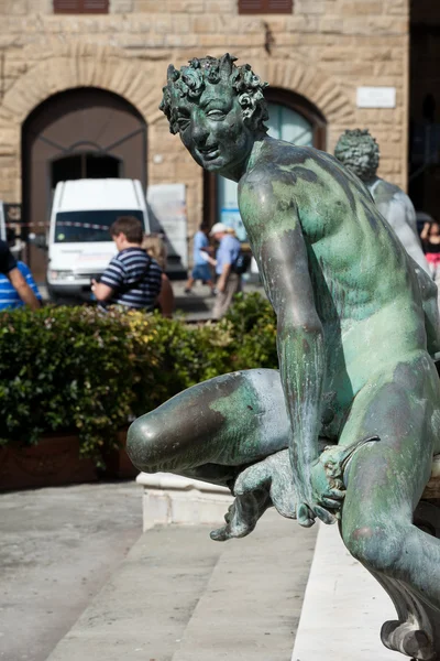 Fontána Neptun, Florencie, Itálie — Stock fotografie