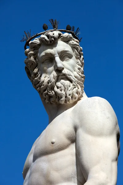 Firenze Statua di Nettuno — Foto Stock