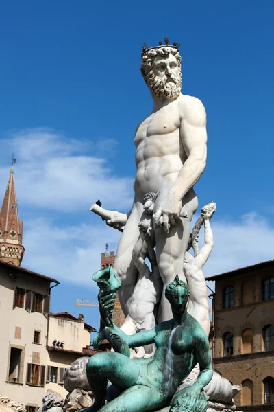 Florenz - Statue von Neptun — Stockfoto