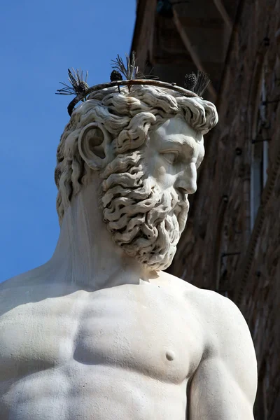 Firenze Statua di Nettuno — Foto Stock