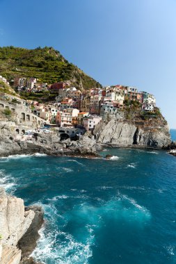 Manarola - İtalya 'nın Cinque Terre kentlerinden biri