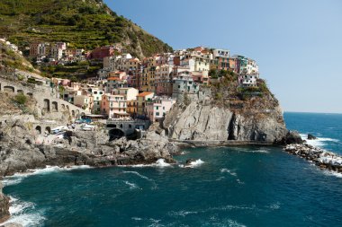 Manarola - İtalya 'nın Cinque Terre kentlerinden biri