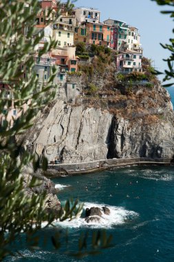 Manarola - İtalya 'nın Cinque Terre kentlerinden biri