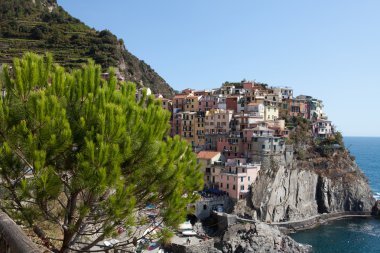 Manarola - İtalya 'nın Cinque Terre kentlerinden biri