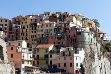 Manarola - İtalya 'nın Cinque Terre kentlerinden biri