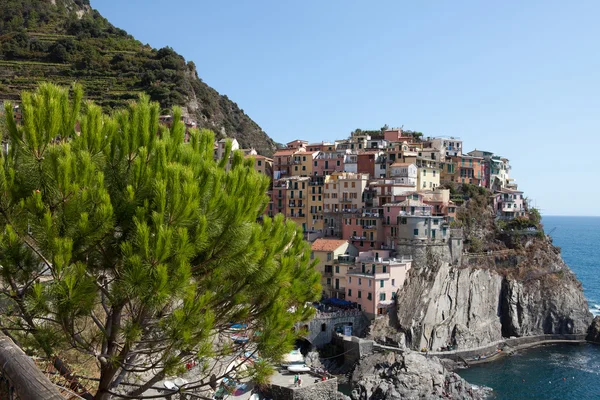 马那罗拉市- -意大利Cinque Terre的一个城市 — 图库照片
