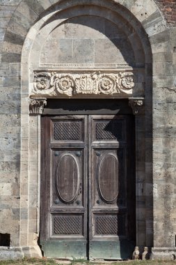 The Facade of the Abbey of San Galgano, Tuscany, clipart