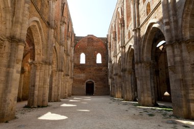 Abbey san galgano, Toskana, İtalya