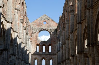 Abbey san galgano, Toskana, İtalya