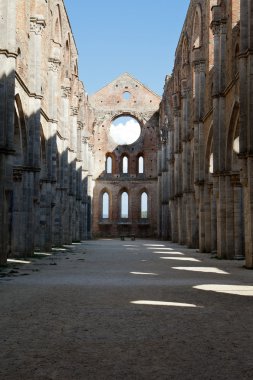 Abbey san galgano, Toskana, İtalya