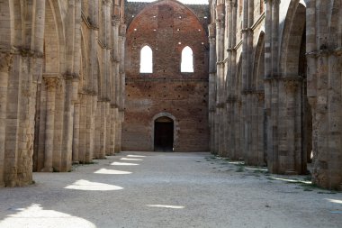 Abbey san galgano, Toskana, İtalya