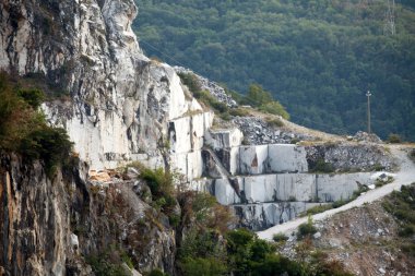 Mermer ocakları - Apuan Alpleri, Carrara, Toskana, İtalya