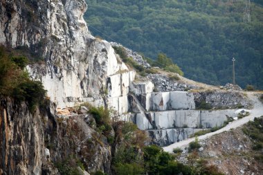 The Marble Quarries - Apuan Alps , Carrara, Tuscany, Italy clipart