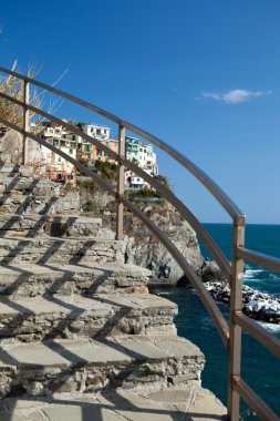 Manarola - one of the cities of Cinque Terre in italy clipart