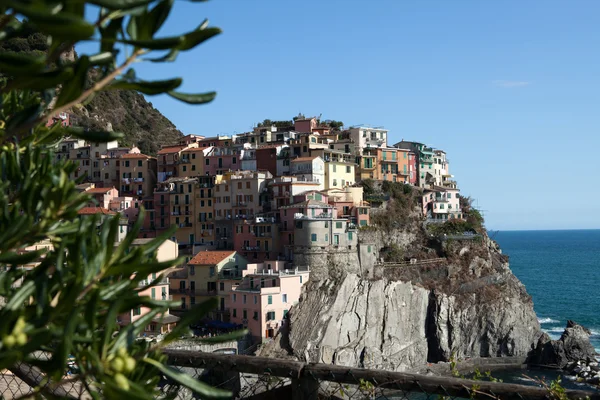 Manarola - een van de steden van Cinque Terre in Italië — Stockfoto