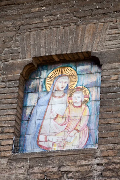 Asissi - Maria og Jesus – stockfoto