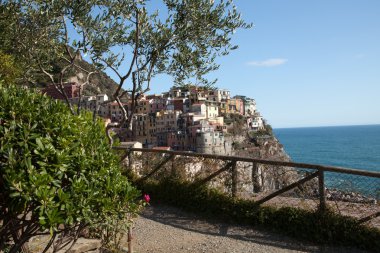 Manarola - İtalya 'nın Cinque Terre kentlerinden biri