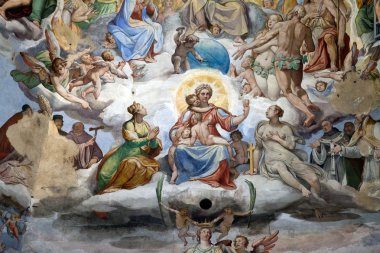 Florence - Duomo .The Last Judgement. clipart