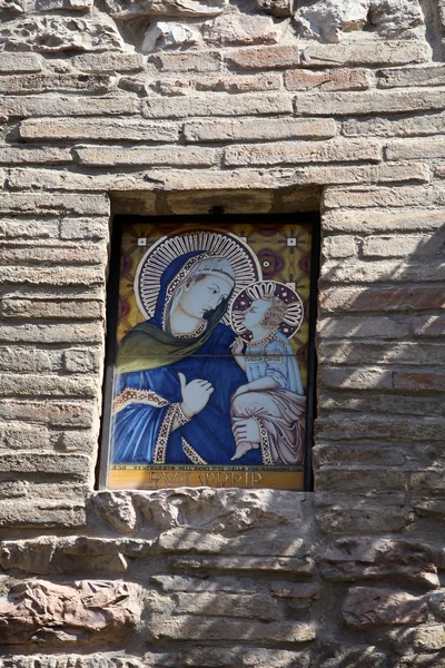 Assisi - Mária és Jézus — Stock Fotó