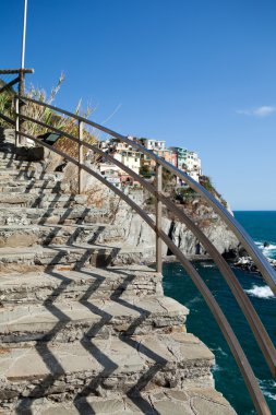 Manarola - İtalya 'nın Cinque Terre kentlerinden biri