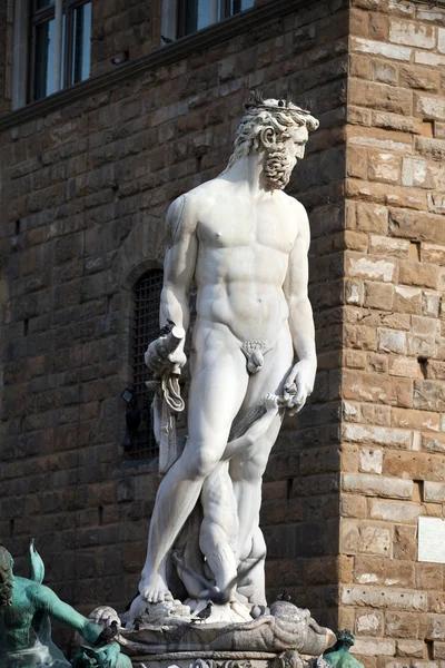 Florencie - socha Herkula a cacus — Stock fotografie