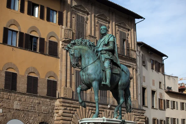 Флоренция, площадь Пьяцца делла Феория — стоковое фото