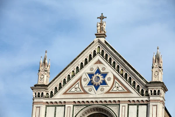 Florence - basilica of śanta Croce — Stock Photo, Image