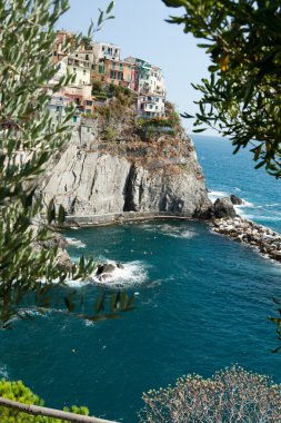 Manarola - İtalya 'nın Cinque Terre kentlerinden biri