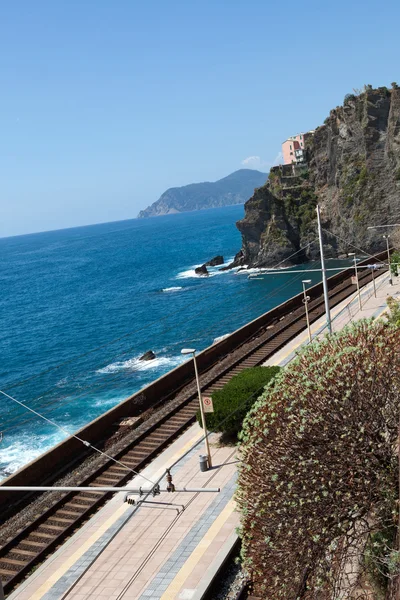 Estación de tren de Manarola en Cinque Terre — Foto de Stock